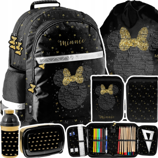 Viackomorový školský batoh Paso čierny, Odtiene žltej a zlatej, Multicolor 19 l + 4 ďalšie produkty